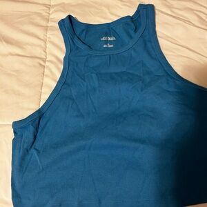 Blue cropped cami